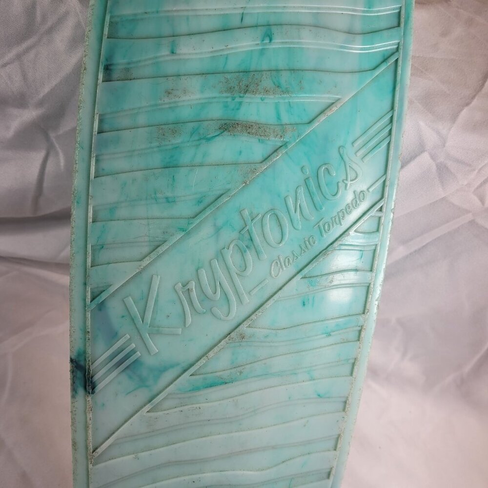 Kryptonics Marble Classic Torpedo Penny Board Skateboard 22" Blue